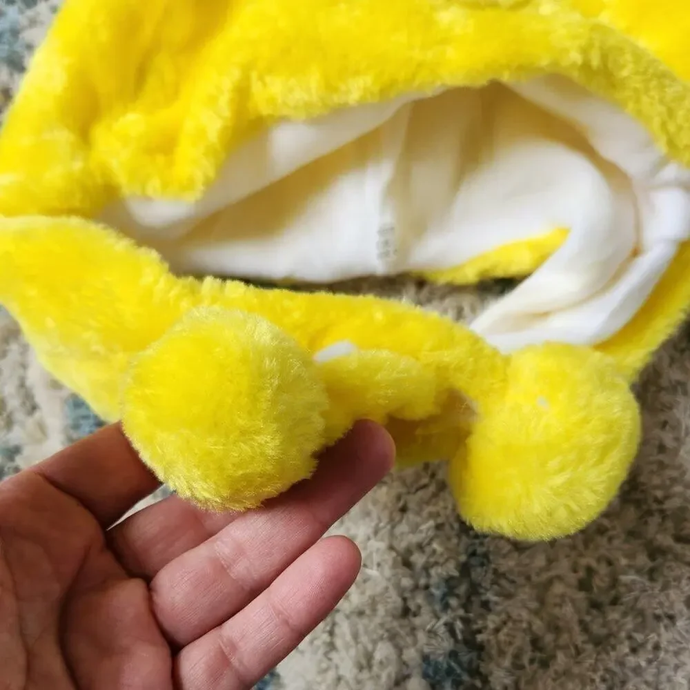 Big Smile Emoji Hoodie Hat || EUC
